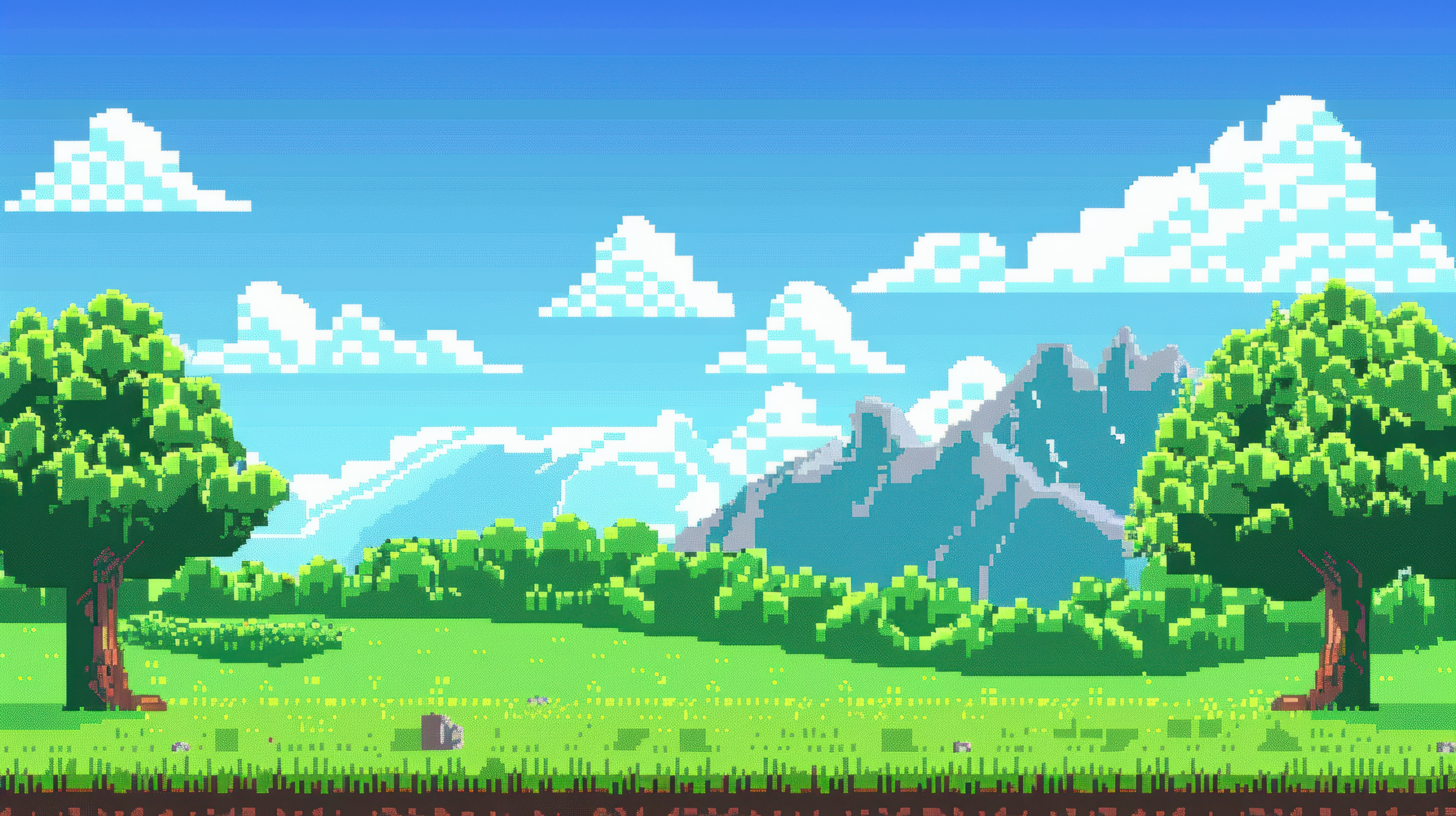 Cozy game aesthetics showing beautiful pixel art landscapes